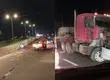 Puente Llacolén amanece con sólo una pista habilitada desde Concepción a San Pedro tras accidente de camión