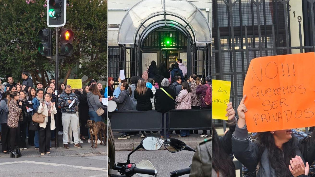 Apoderados protestan por cambio a particular pagado del colegio San Agustín de Concepción