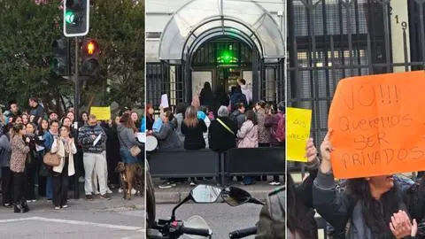 Apoderados protestan por cambio a particular pagado del colegio San Agustín de Concepción
