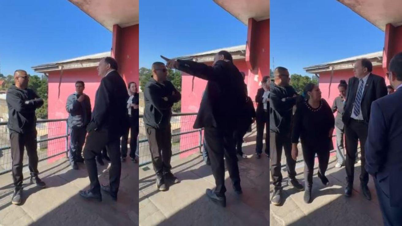 “Si no te gusta tení’ que moverte del país”: Ministro Iván Poduje responde a vecino de Coronel que lo encaró en tensa discusión