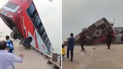 Al menos 26 muertos y varios desaparecidos tras caída de un bus a un río en Bangladesh