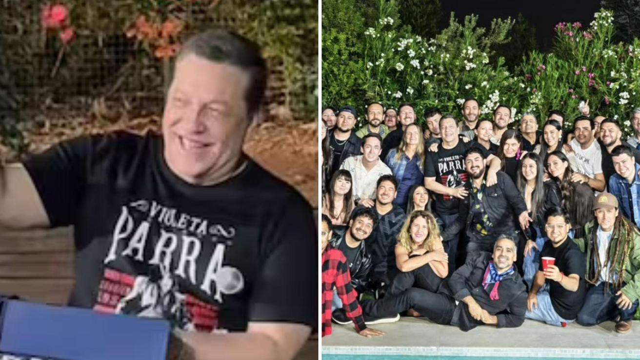El exclusivo regalo que recibió Julio César Rodríguez durante asado de despedida con sus compañeros de CHV