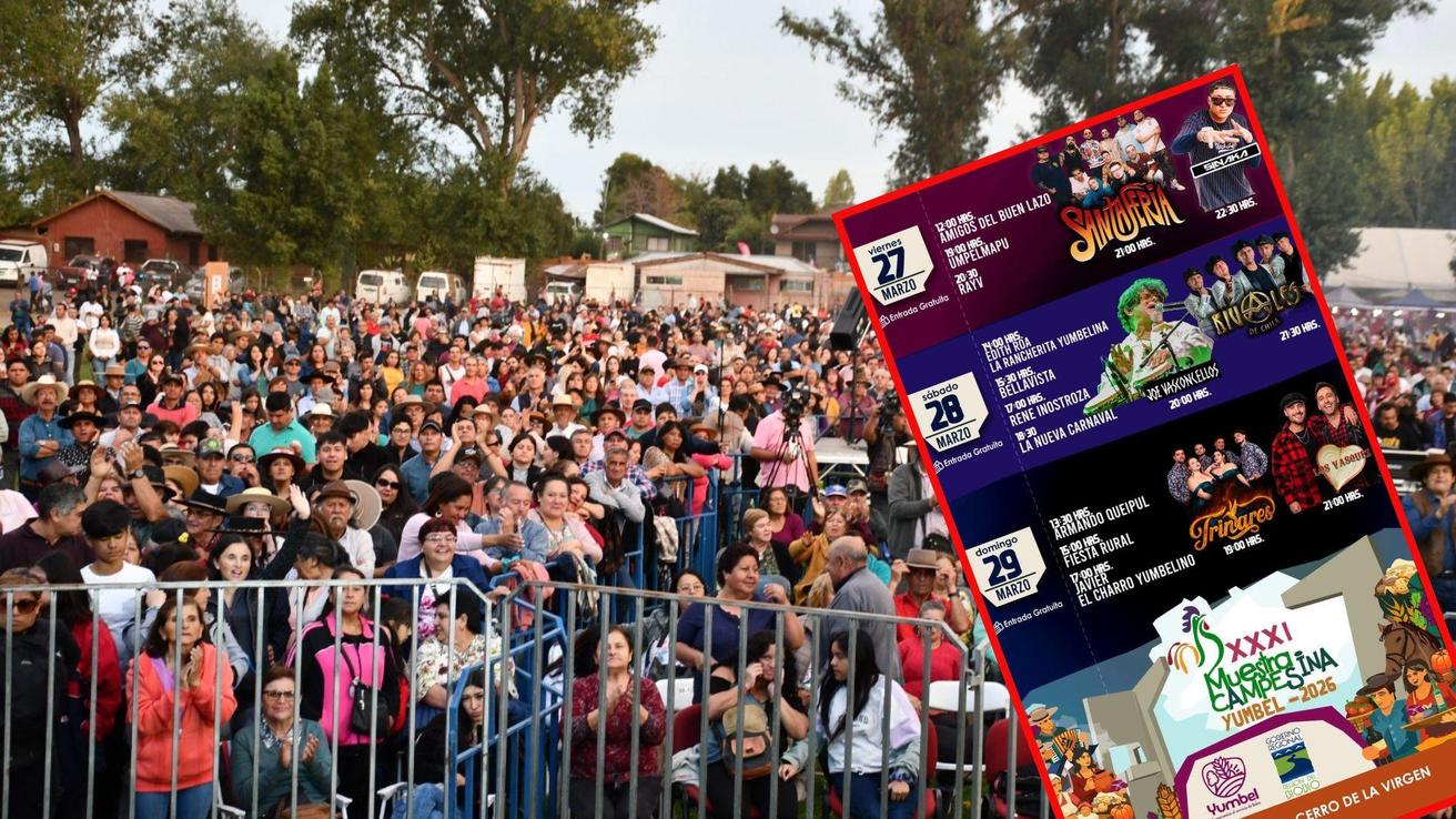 La parrilla de artistas de la Muestra Campesina de Yumbel que quiere “hacerle el peso” al Festival REC