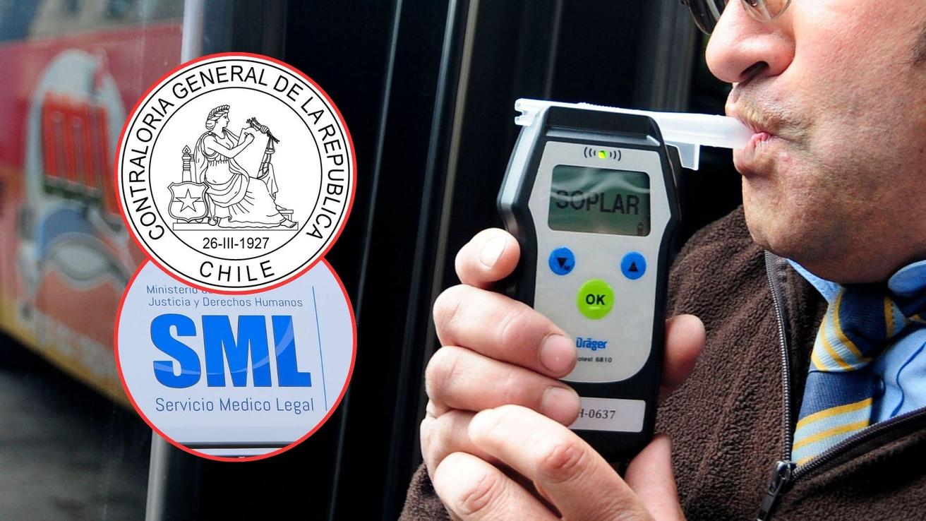 Contraloría: Sistema de alcoholemias del Servicio Médico Legal presenta fallas y funcionaria sin supervisión desde 2023