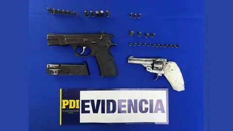 PDI detiene a dos personas e incauta drogas y armas en Hualqui