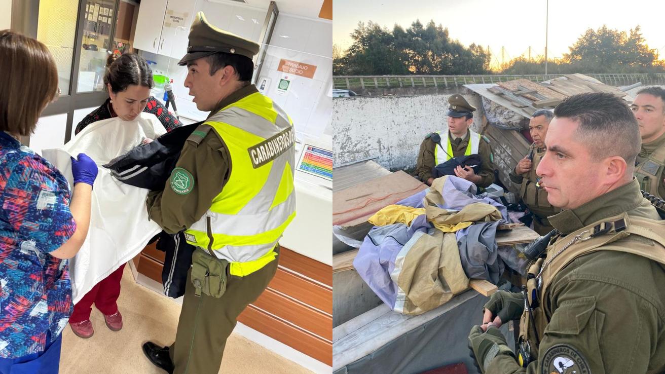 En las inmediaciones del REC: Carabineros asiste parto en plena vía pública en Concepción