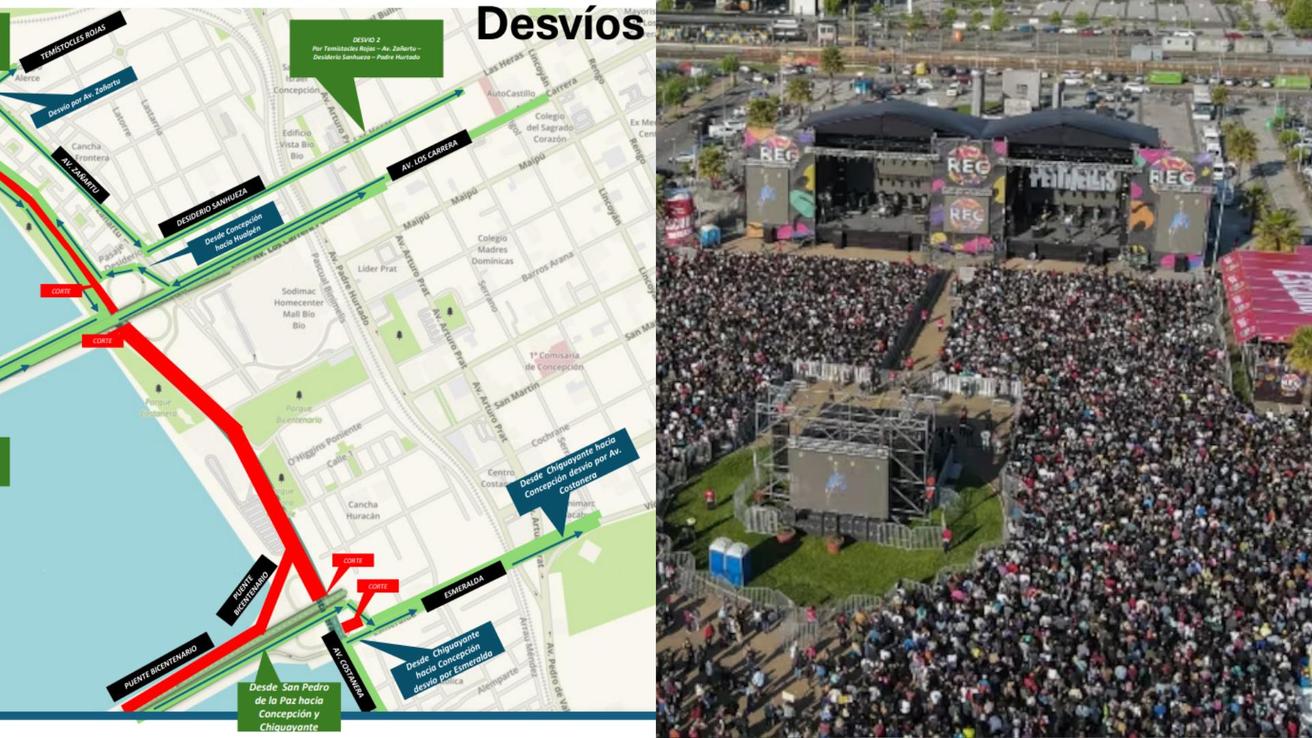 Carabineros detalla cortes y desvíos de tránsito por Festival REC en Concepción