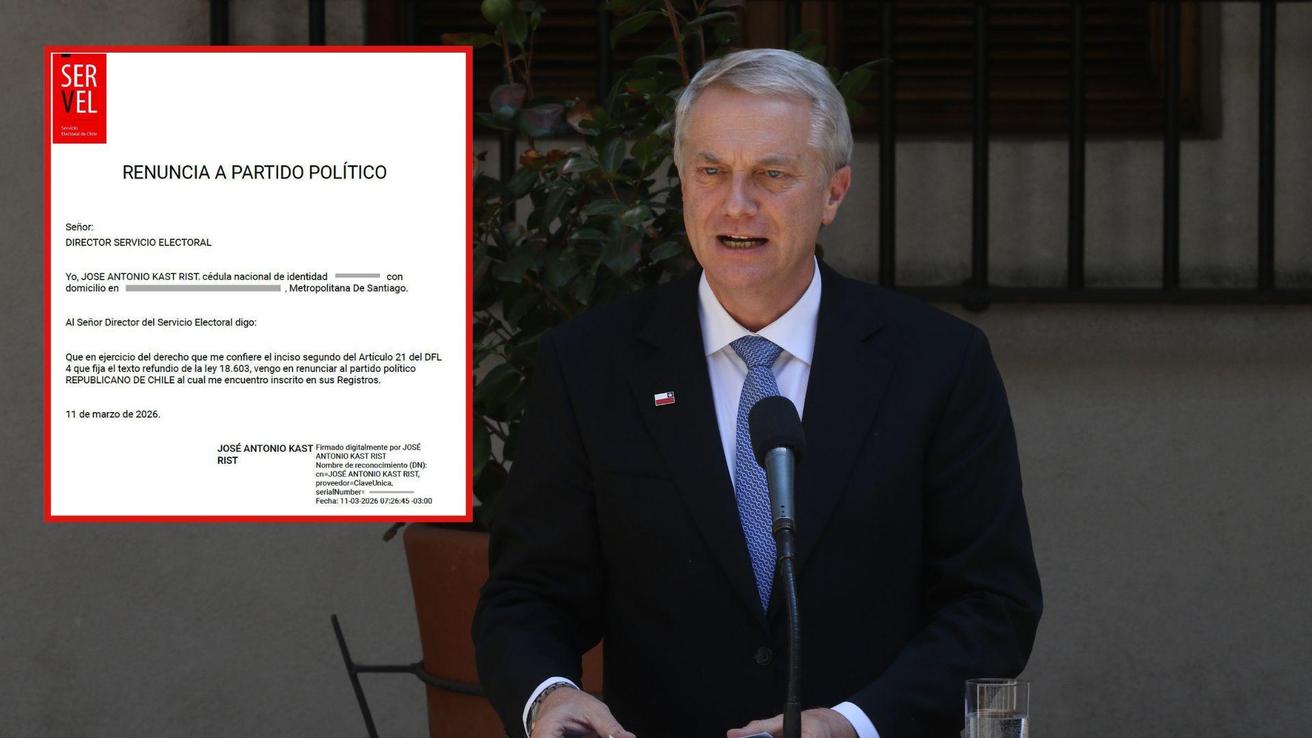 Presidente electo José Antonio Kast renunció al Partido Republicano a horas del cambio de mando