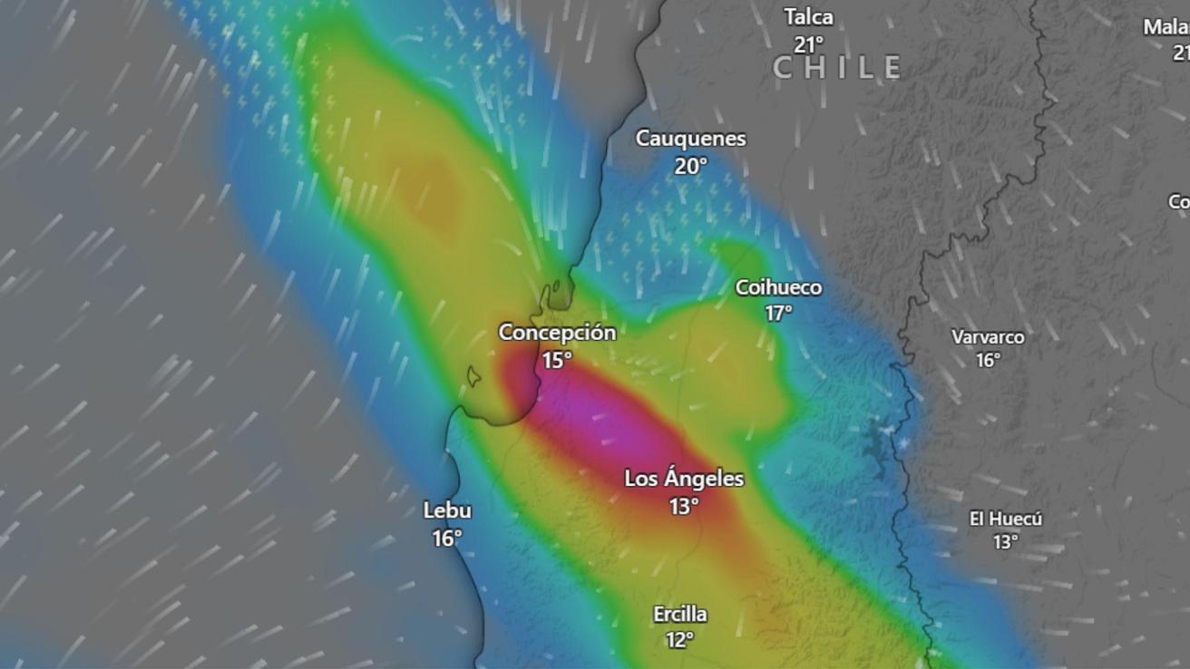 Cuándo llueve en Concepción y el Biobío: Sistema frontal ingresa esta semana