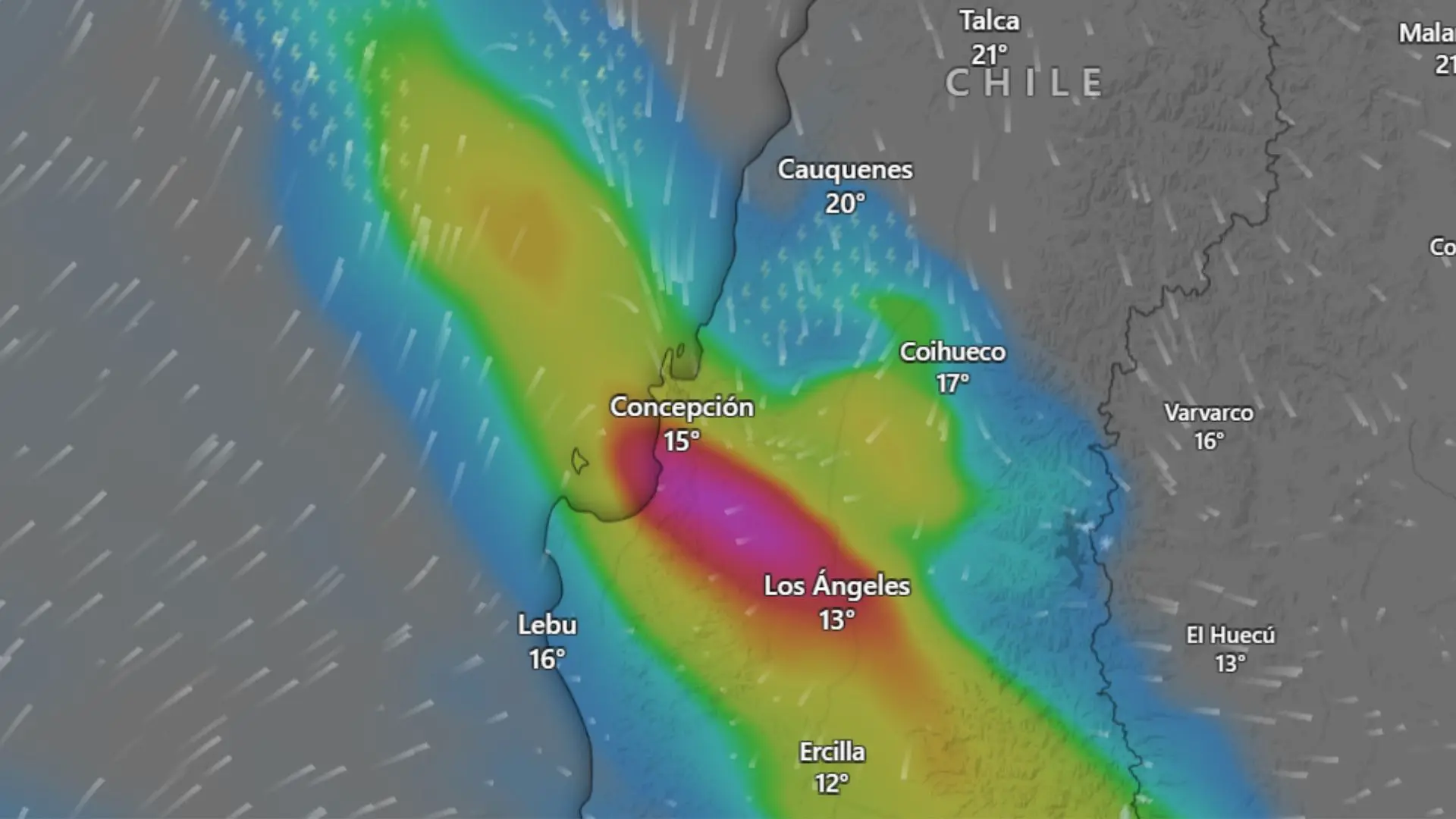 Cuándo llueve en Concepción y el Biobío: Sistema frontal ingresa esta semana