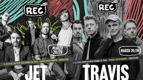Horarios y escenarios del REC: Jet y Travis cerrarán los dos días de festival en Concepción