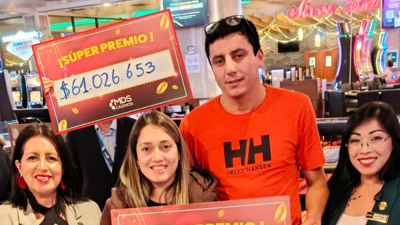 Más de $62 millones: mujer se lleva millonario premio en Casino MDS de Talcahuano