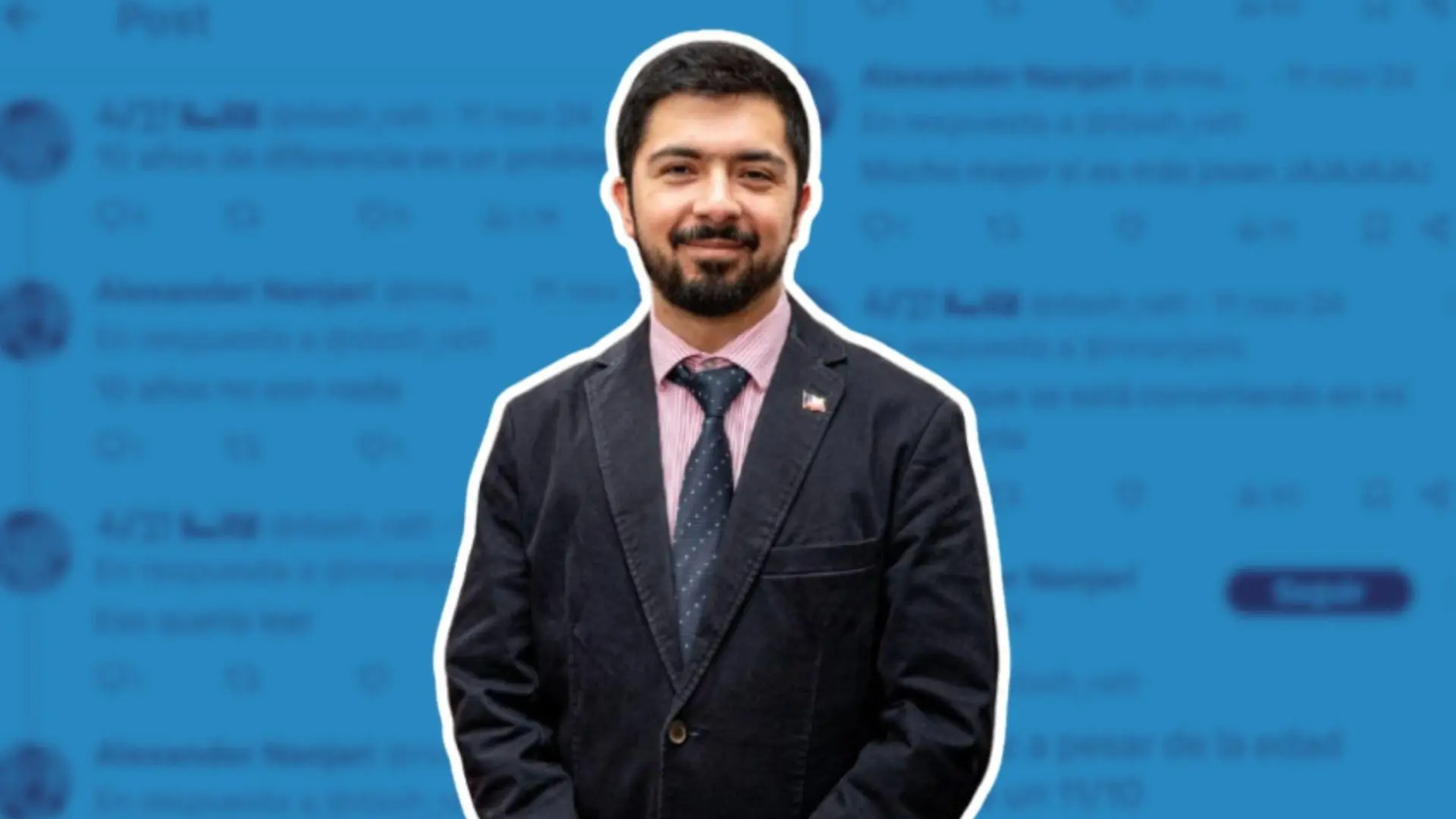Alexander Nanjarí presenta recurso de protección por difusión de tuits