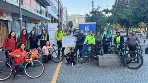 Medición en el Gran Concepción confirma que la bicicleta es el medio más eficiente en hora punta