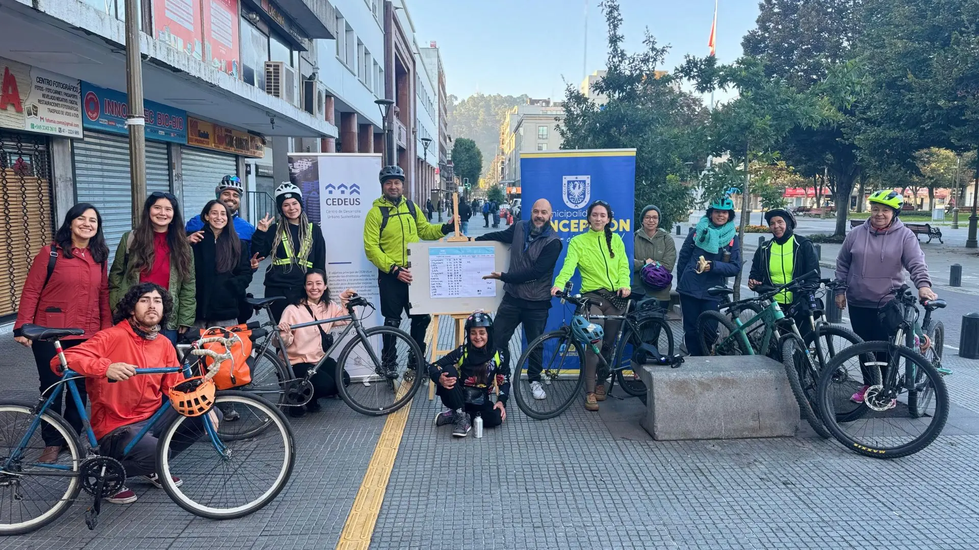 Medición en el Gran Concepción confirma que la bicicleta es el medio más eficiente en hora punta