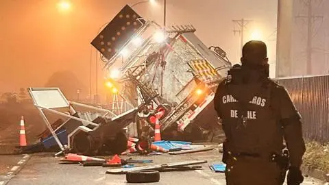 Grave accidente en El Trébol provoca enorme colapso vial en Autopista de Talcahuano a Concepción