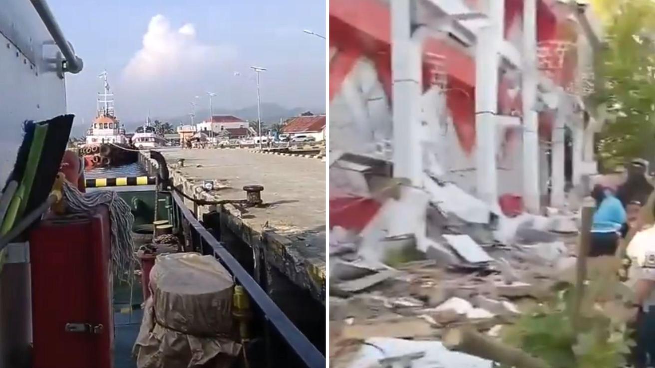 Videos: Reportan tsunami tras fuerte terremoto en Indonesia