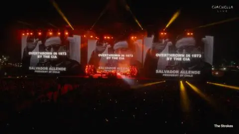 “Derrocado por la CIA en 1973”: The Strokes dedica ‘Oblivius’ a Salvador Allende en Coachella 2026