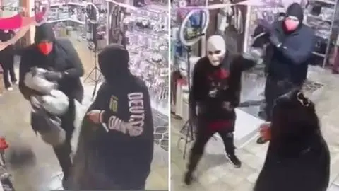 Delincuentes amenazan con arma y protagonizan millonario robo con intimidación a local de Coronel