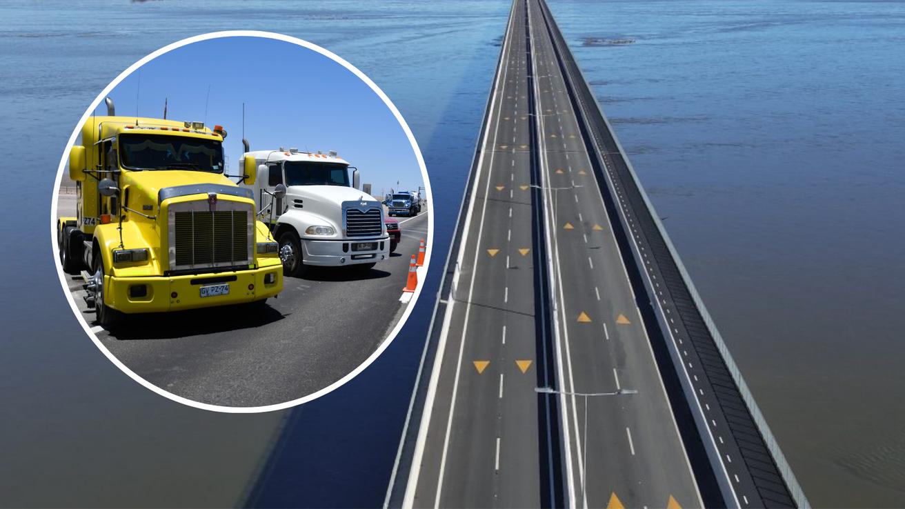 Alza del combustible empuja a camioneros del Biobío a usar el Puente Industrial para reducir costos