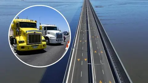 Alza del combustible empuja a camioneros del Biobío a usar el Puente Industrial para reducir costos