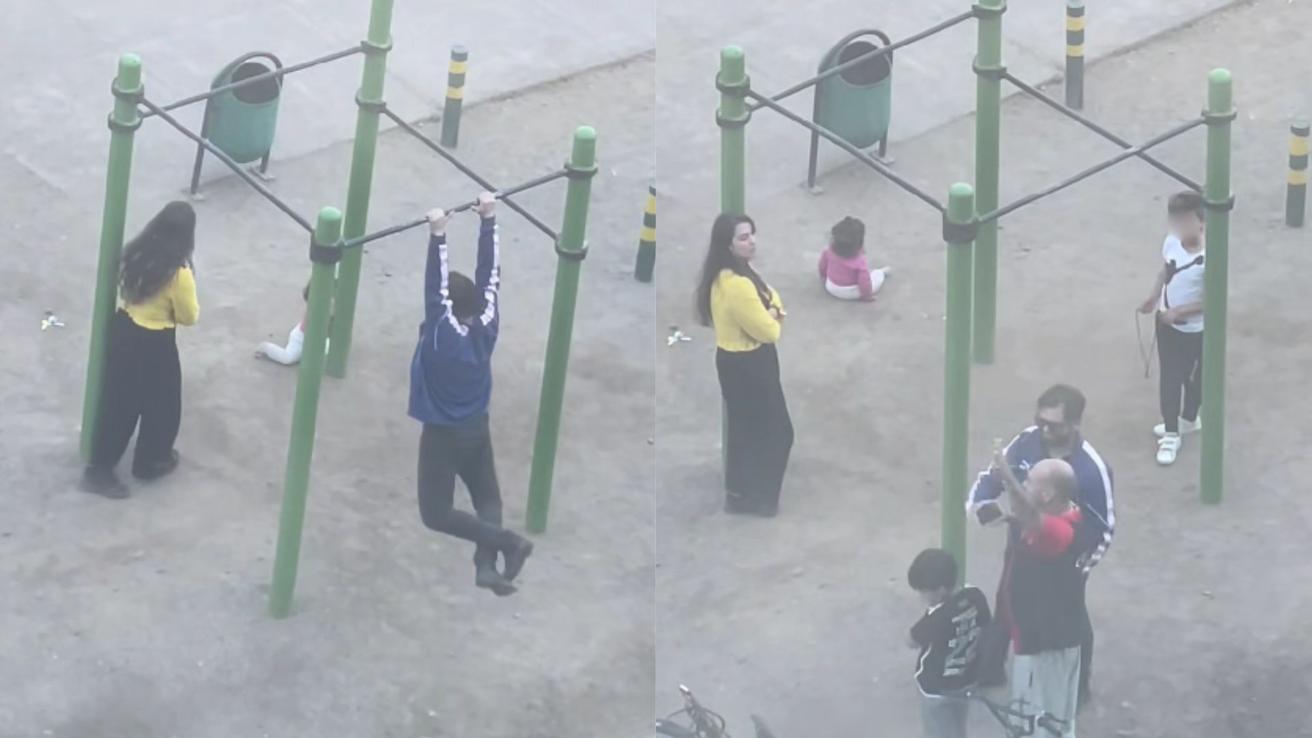 Captan a Gabriel Boric en una tarde de juegos en familia: Hizo ejercicio y se tomó fotos