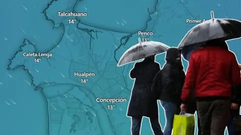 Esta semana hay lluvia en el Gran Concepción con aviso de sistema frontal para el Biobío