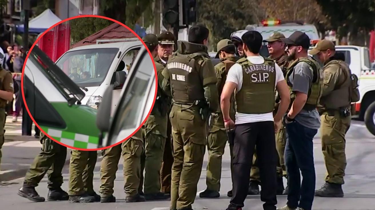 Carabineros abatió a delincuente al disparar contra la cabina de camión robado en Independencia