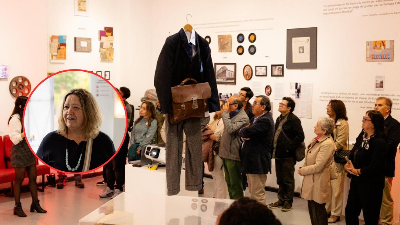 “Bolaño, regreso al país natal”: hermana del escritor visita la muestra tras 50 años fuera del país