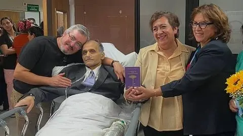 Muere paciente que se casó días atrás en hospital de Los Ángeles luego de 21 años en pareja: tenía cáncer gástrico