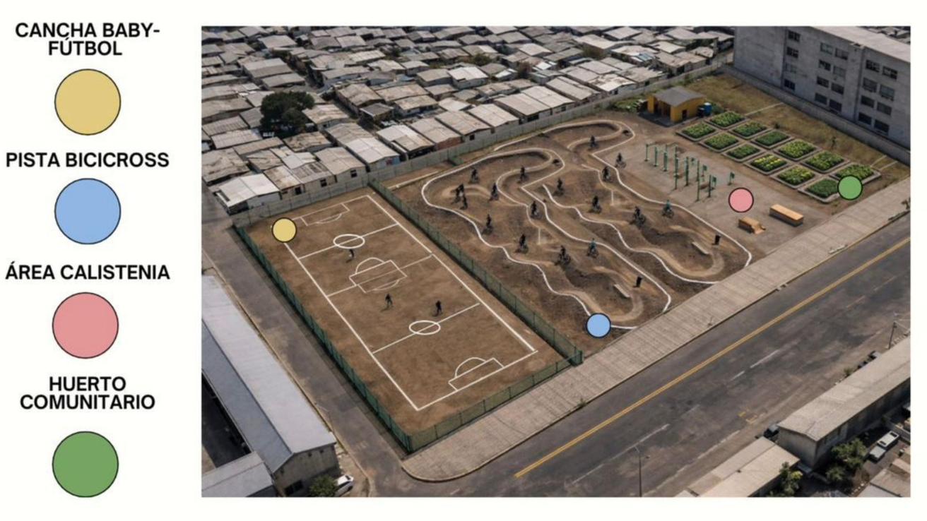 Tendrá espacios deportivos y huerto: recuperan lugar utilizado como basural en San Pedro de la Paz