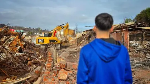 Escuela Vipla inicia nueva etapa: demuelen ruinas para dar paso a su anhelada reconstrucción