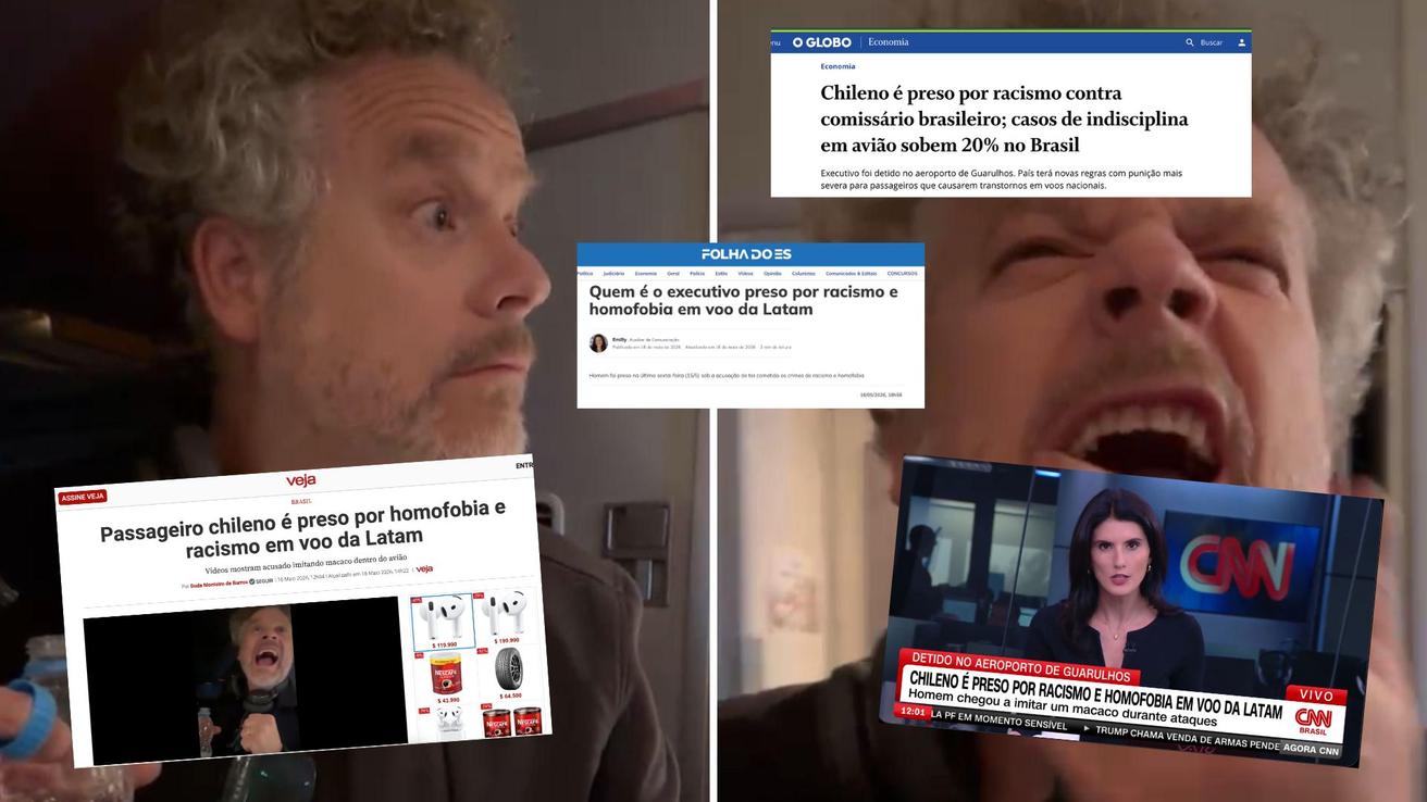 “Olor a brasileño”: La amplia cobertura en Brasil por caso de ejecutivo chileno detenido por racismo en vuelo de Latam