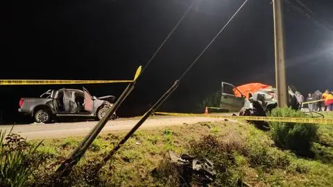 Cierran temporalmente Ruta 160 en Los Álamos por fatal accidente