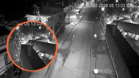 Video muestra el momento exacto del descarrilamiento de tren de carga en Chiguayante