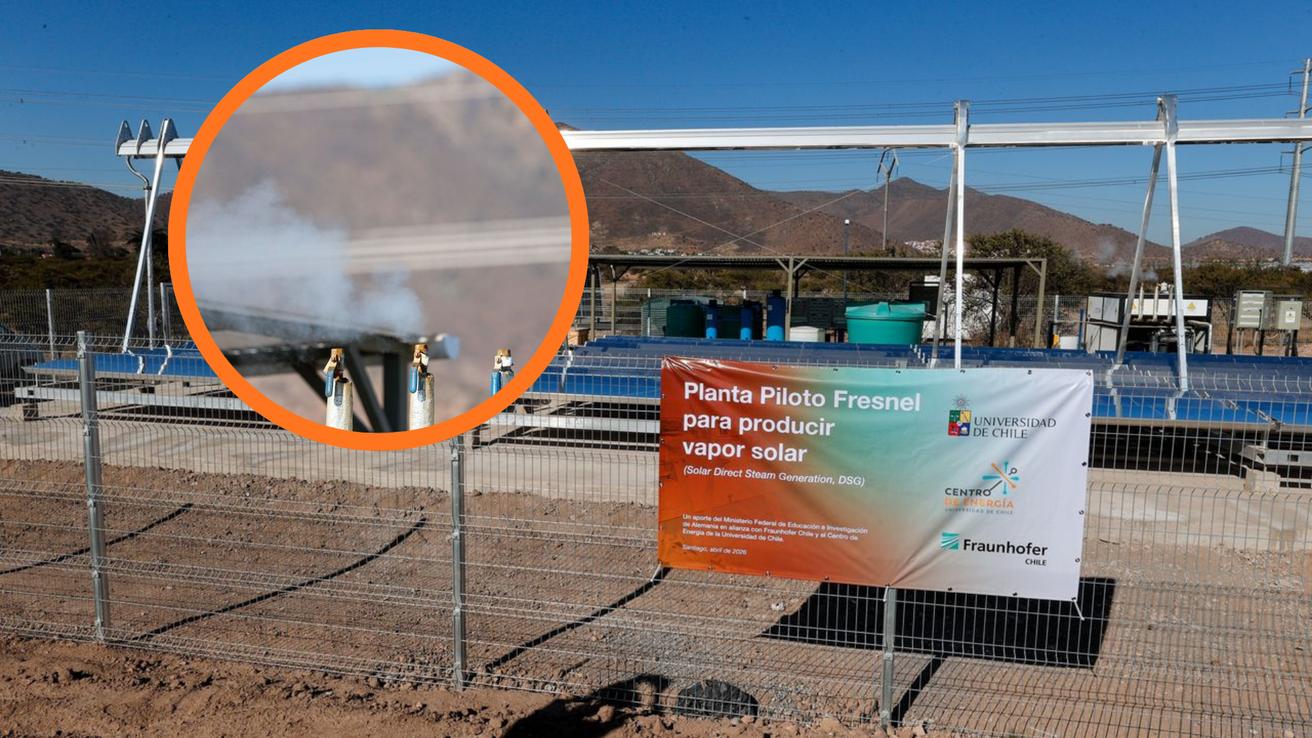 Planta a vapor solar se inaugura por primera vez en Chile: Hito podría impactar en la industria nacional