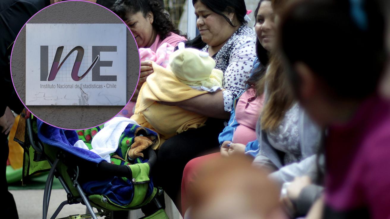 Tasa de fecundidad en Chile disminuyó un 47% en 32 años según INE: Defunciones aumentaron en un 66%