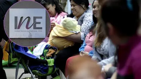 Tasa de fecundidad en Chile disminuyó un 47% en 32 años según INE: Defunciones aumentaron en un 66%