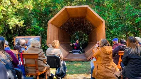 Parque Oncol de Valdivia incorpora estación acústica que transforma el bosque en una experiencia sonora