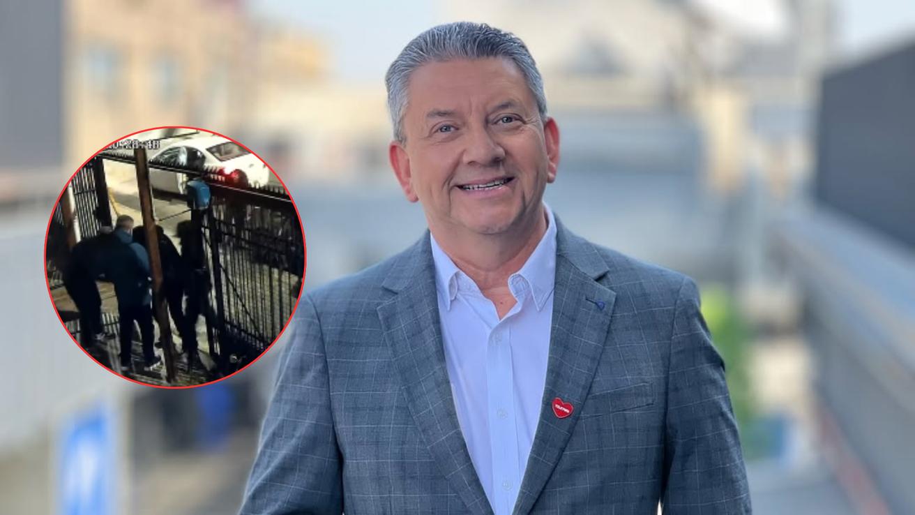 Video revela el momento en que el meteorólogo Jaime Leyton sufre intento de encerrona afuera de su casa