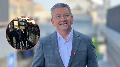 Video revela el momento en que el meteorólogo Jaime Leyton sufre intento de encerrona afuera de su casa