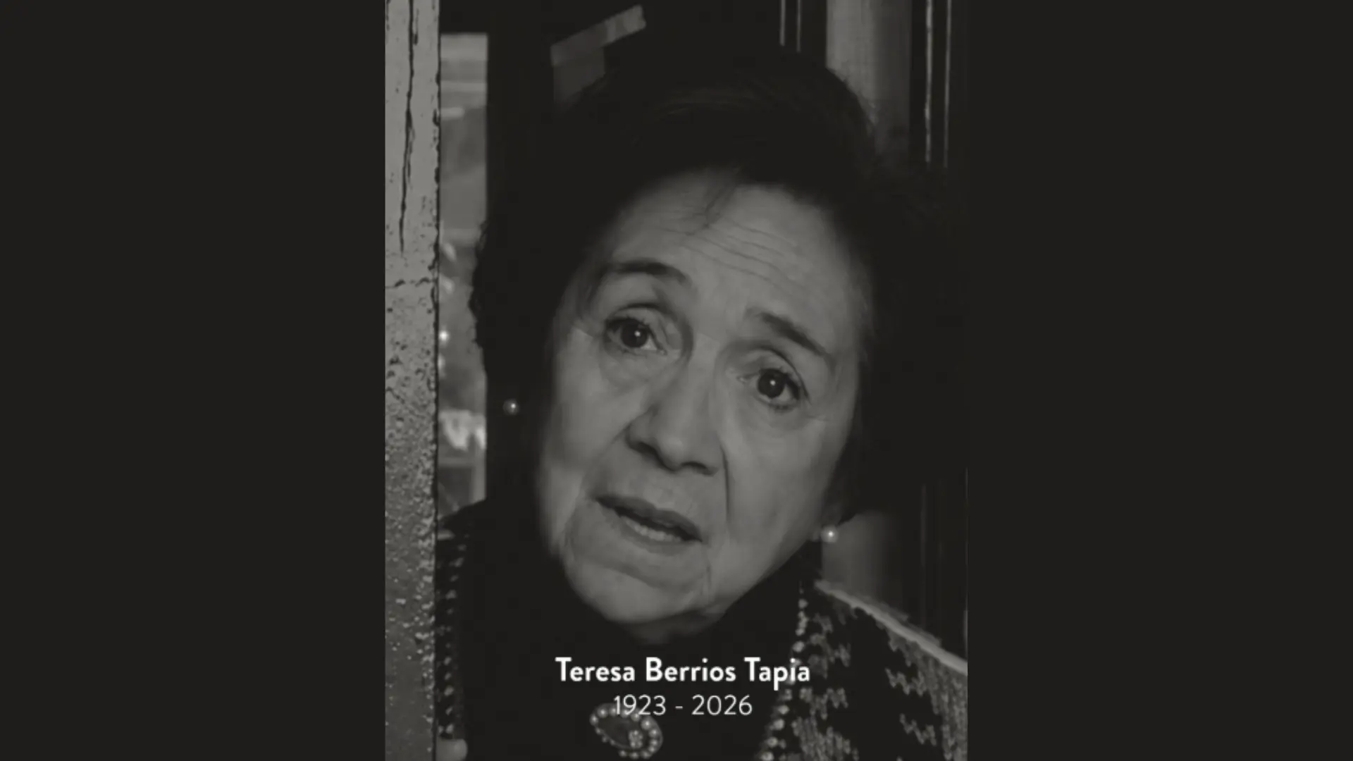 Confirman el fallecimiento de la actriz Teresa Berrios a sus 103 años