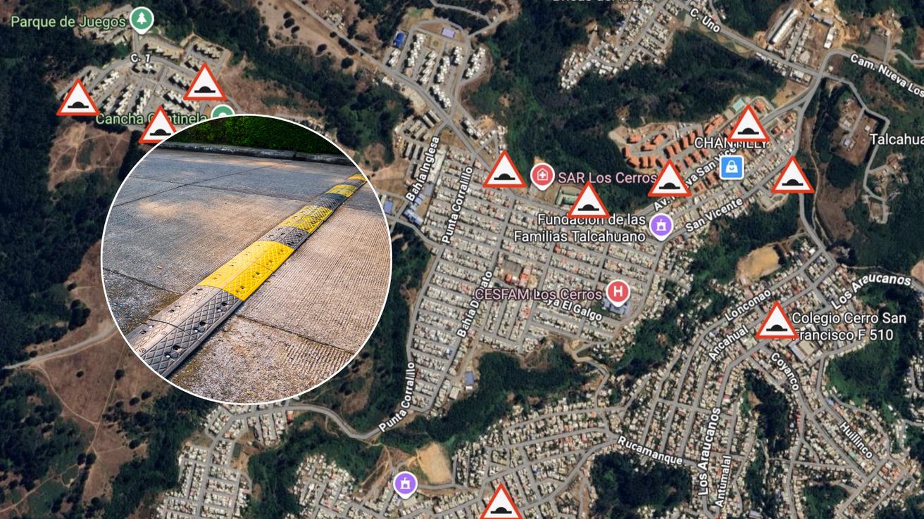 Aprueban renovación e instalación de reductores de velocidad en diversos sectores de Talcahuano