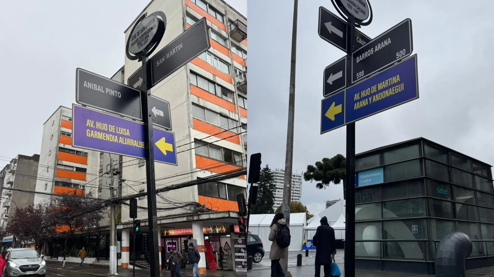 Inédita intervención urbana en Concepción modifica nombres de sus calles por el Día de la Madre