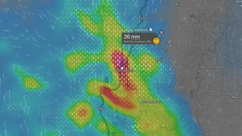 Alerta por río atmosférico en el Biobío: ¿a qué hora se esperan los mayores pulsos de lluvia en Concepción?