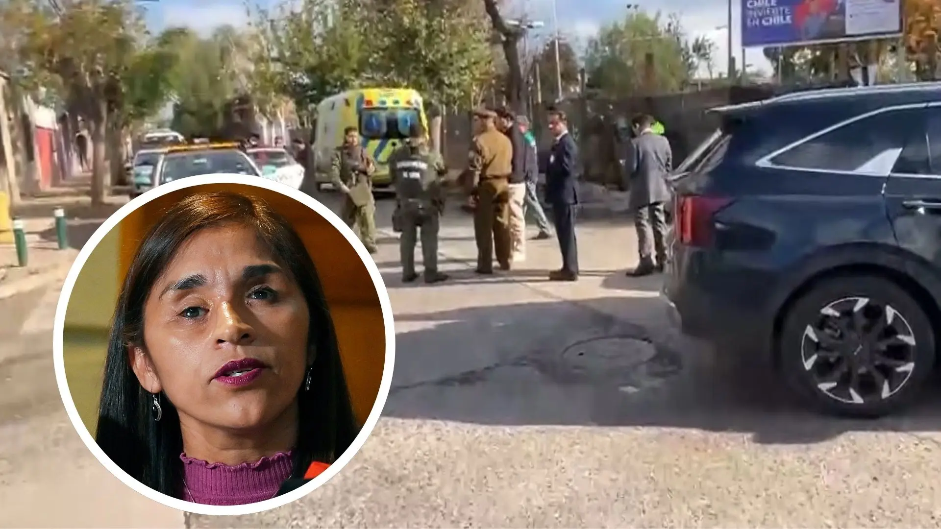 Senadora Campillai resulta lesionada tras sufrir accidente de tránsito camino a una actividad en Cerro Navia