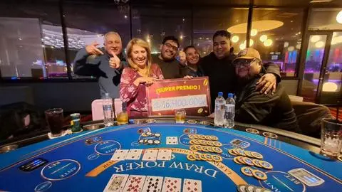 Tres grandes premios en un solo fin de semana: Casino MDS Talcahuano celebró a ganadores en bingo, mesas y máquinas de juego