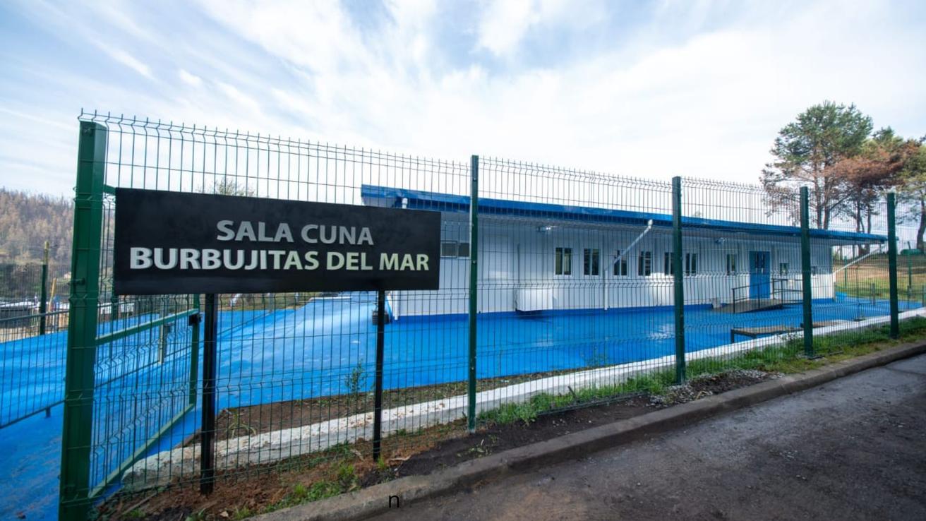 A solo meses de los incendios: CMPC con el apoyo de Desafío Levantemos Chile inauguran nueva sala cuna en Lirquén