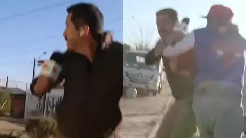 “¡Sal de ahí!”: Periodista de “Tu Día” sufre violento ataque en pleno despacho en San Bernardo