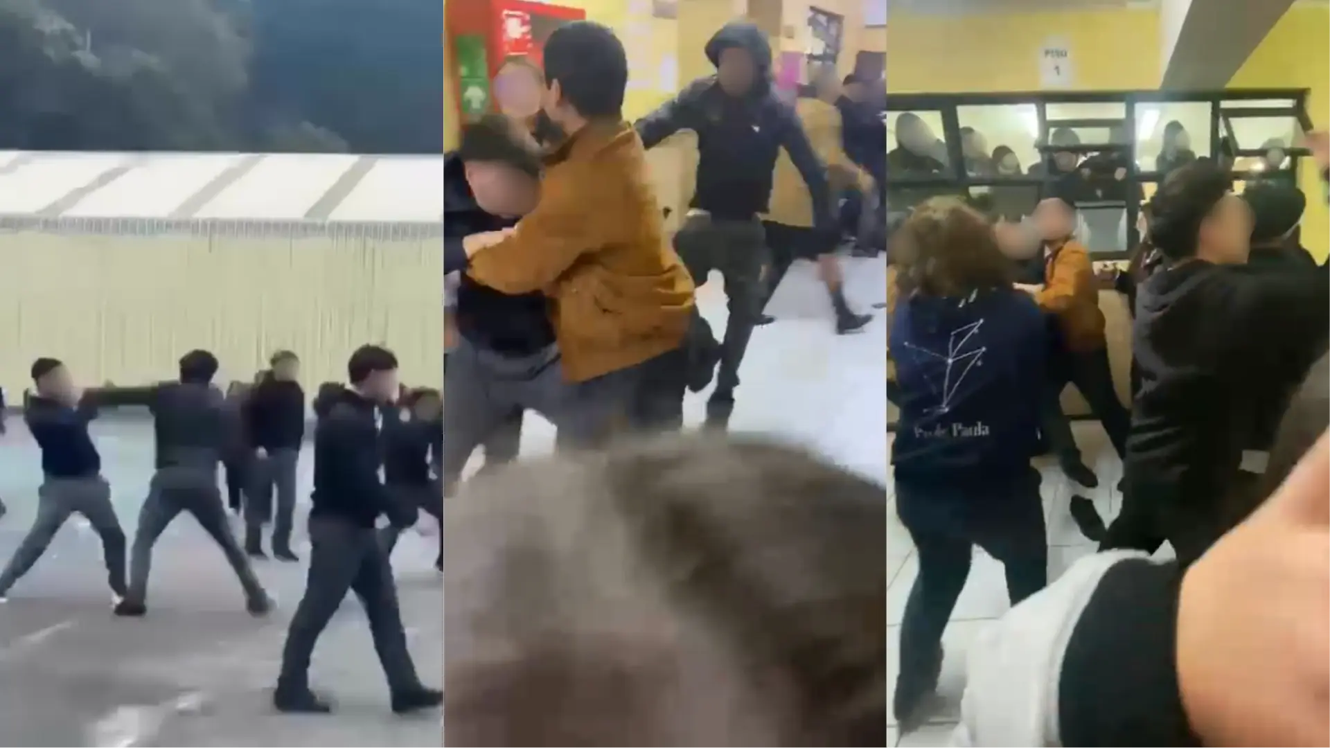 Captan pelea masiva en Liceo La Asunción de Talcahuano: Múltiples estudiantes y docentes lesionados